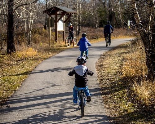 Fahrradfahren mit Kindern auf Fanø