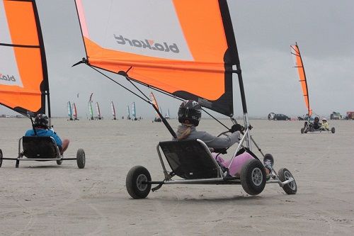 Blokart am Strand