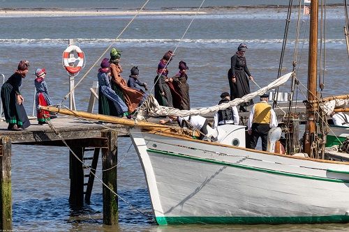 Fanniker an einem Boot