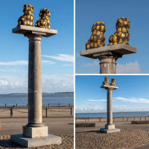 Fayence-Hunde auf Fanø